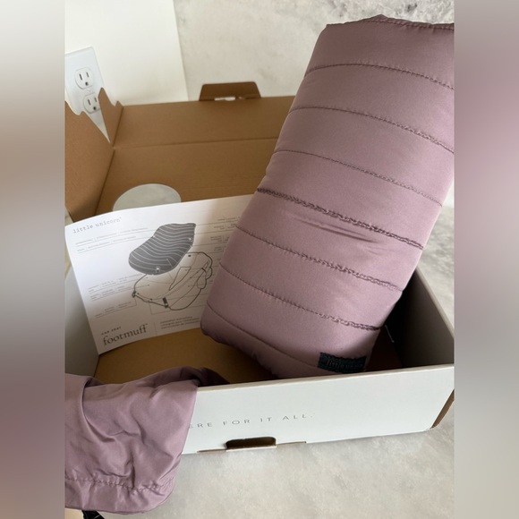 Little Unicorn Car Seat Mauve Pink Footmuff • NIB • w/ Cover - Picture 2 of 12